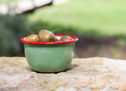 Talking Tables Bon Appetit Handmade Olive Enamel Bowl 10cm –  Snack & Dip Bowl