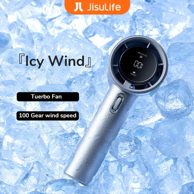 JISULIFE FA53 Handheld Fan 100-Speed 3600mAh Rechargeable – Blue