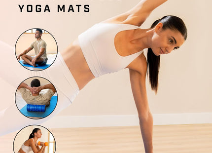 KG Physio 12mm Thick Non-Slip Yoga Mat – High-Density NBR Foam Exercise Mat