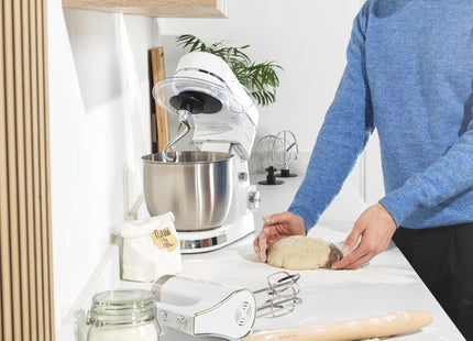 Salter Boston Stand Mixer 5L – 1300W 8 Speed Kitchen Mixer with Attachments