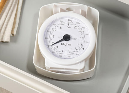 Salter Mini Mechanical Kitchen Scale with 1L Bowl – 3kg Analogue Food Scale