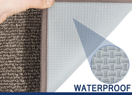 FCSDETAIL Dirt Trapper Indoor Door Mat 80 x 120cm – Washable Entrance Rug, Beige