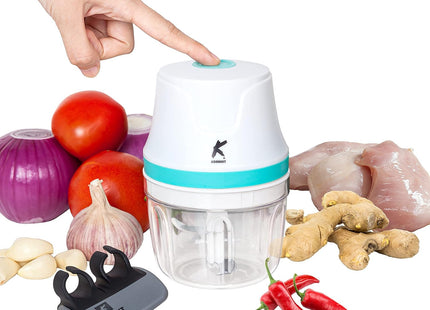 KONNEKT QuickBlend 350ml Mini Food Processor & Chopper – Mint Green