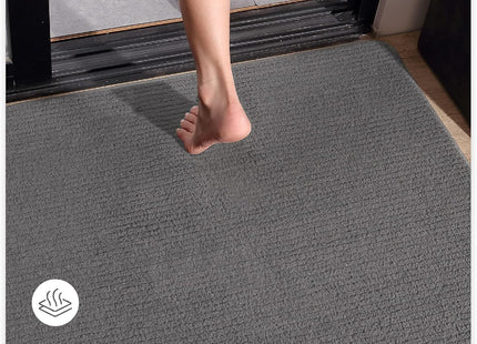 COLOR&GEOMETRY Door Mats 50 x 80cm – Non-Slip Washable Entrance Mats - Grey