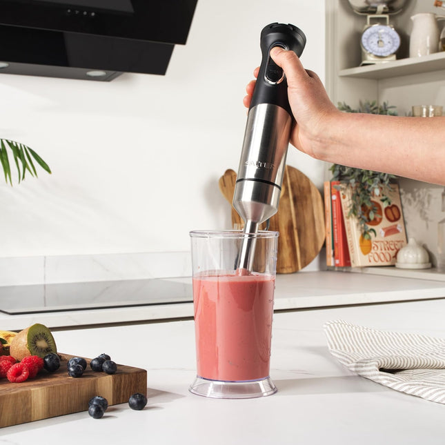 Salter Electric Hand Blender 1500W with 700ml Beaker, Black - Used