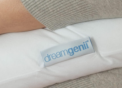 dreamgenii Pregnancy Support & Feeding Pillow White Cotton Jersey Maternity Pillow