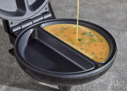 VonShef Omelette Maker – 750W Dual Chamber Cooker with Non-Stick Plates