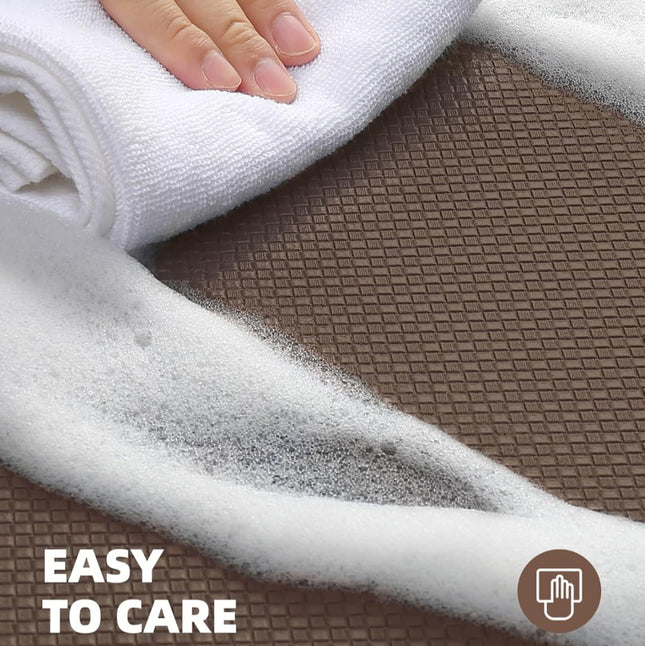 Color G Heavy Duty Anti-Fatigue Kitchen Mat – 44 x 150 cm, Waterproof & Non-Slip (Brown)