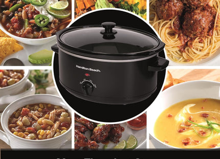 Hamilton Beach Family Favourite 6.5L Slow Cooker, HBSC070B - Black