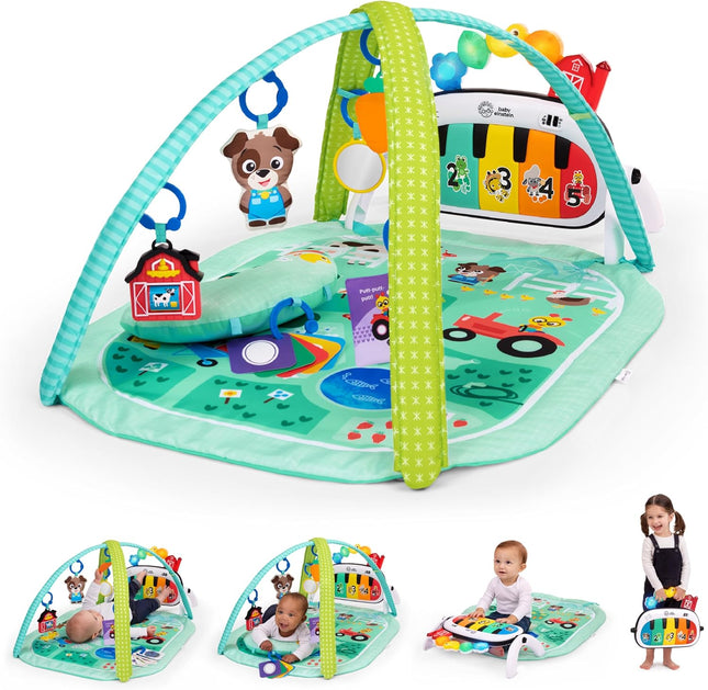Baby Einstein Farm Explorers 4-in-1 Kickin' Tunes Musical Meadow Baby Play Gym