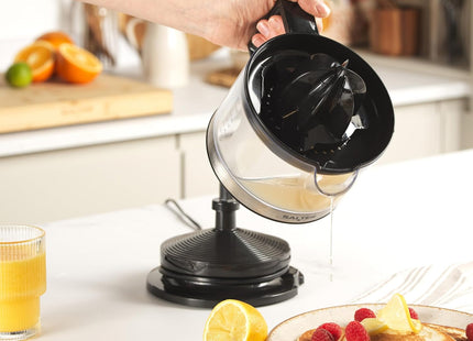 Salter Electric Citrus Juicer 40W 500ml with 2 Citrus Cones & Adjustable Pulp Control
