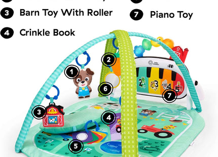 Baby Einstein Farm Explorers 4-in-1 Kickin' Tunes Musical Meadow Baby Play Gym