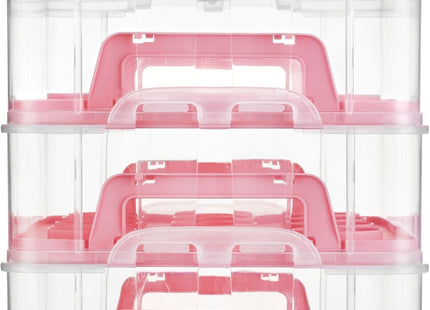 VonShef Cupcake Carrier with Handle – Three and Two Tier Cake Box
