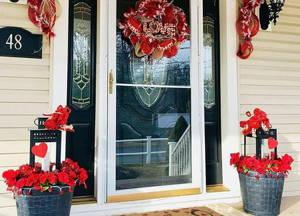HilyBony Heart Welcome Doormat, Non-Slip –  Indoor & Outdoor Entrance Mat 75 x 43cm