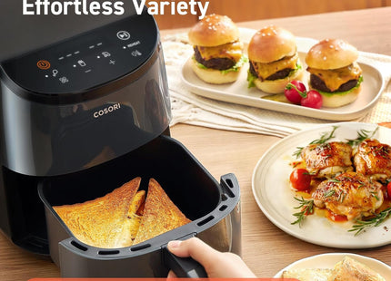 COSORI 2L Compact Smart Air Fryer 900W – Digital Touch Control, Matt Black