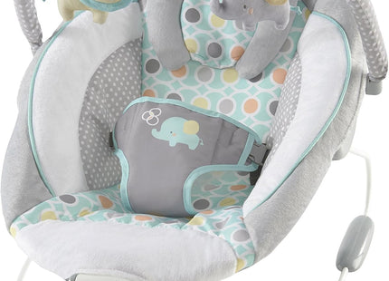 Ingenuity Morrison Soothing Baby Bouncer – Plush Musical Baby Seat with Vibrations