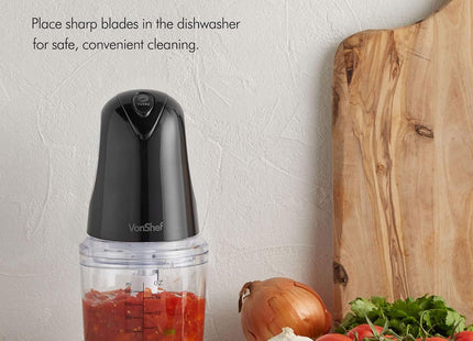 VonShef Mini Chopper 500ml – 400W Food Processor & Vegetable Cutter - Used