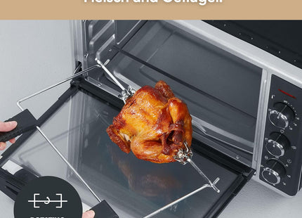 Severin 42L Electric Mini Oven 1800W with Grill, Convection, Rotisserie & Pizza Stone
