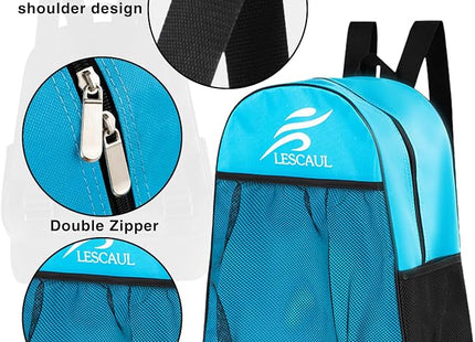 PORUPAEL Roller Skate Backpack – Ice Skate & Ski Boot Storage Bag with Adjustable Straps