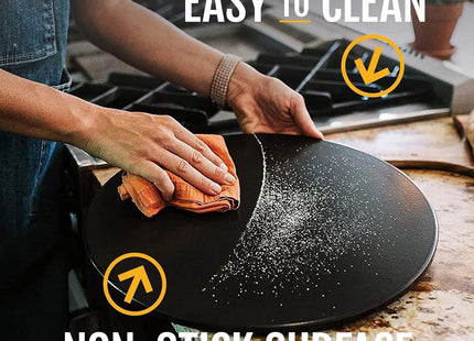 Heritage 38cm Ceramic Pizza Stone for Oven & Grill – Non-Stick Baking Stone