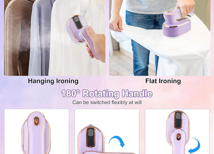 HYNXM Foldable Travel Steam Iron 1090W – Portable Mini Steamer