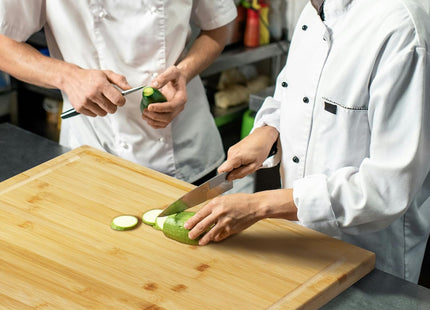 Utoplike Extra Large Bamboo Chopping Board 50.7cm – with Juice Groove & Handles