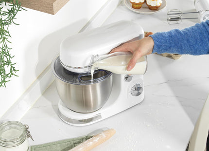 Salter Boston Stand Mixer 5L – 1300W 8 Speed Kitchen Mixer with Attachments