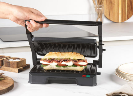 Salter Kuro Health Grill & Panini Maker 850W – Fold-Out Sandwich Press & Steak Grill