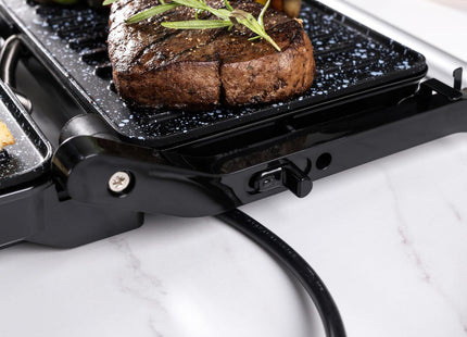 Salter Megastone Health Grill & Panini Maker – 850W Electric Grill, Black