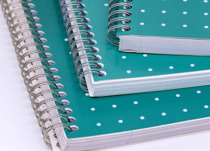 Pukka Pad A5 Metallic Jotta Notebooks – 3 Pack, 200 Pages, Green