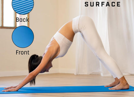 KG Physio 12mm Thick Non-Slip Yoga Mat – High-Density NBR Foam Exercise Mat