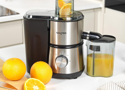Salter 4-in-1 Juicer & Blender 400W – Smoothie Maker with Grinder & Sports Bottle