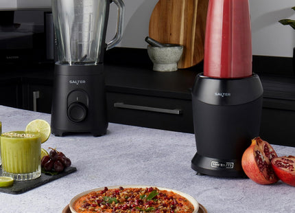 Salter Kuro Glass Jug Blender – 1.5L Smoothie Maker, 600W, Black