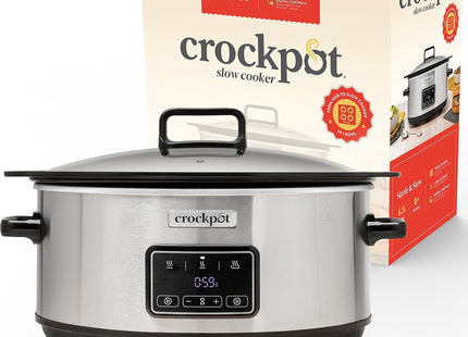 Crock-Pot Sizzle & Stew Digital Slow Cooker 6.5L Induction Hob Safe Bowl CSC112