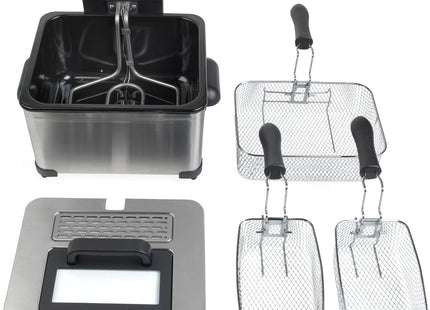 Progress 5L Deep Fat Fryer – Dual Basket 2000W Stainless Steel