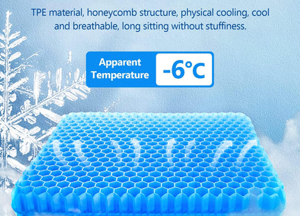 JILERWEAR Gel Seat Cushion – Double Honeycomb Pressure Relief Cushion