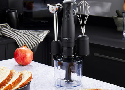 Salter Kuro 3 In 1 Hand Blender Set 350W EK2827BMBLK – Blend, Chop & Whisk
