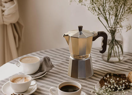 VonShef Stovetop Coffee Maker – Italian Espresso Moka Pot