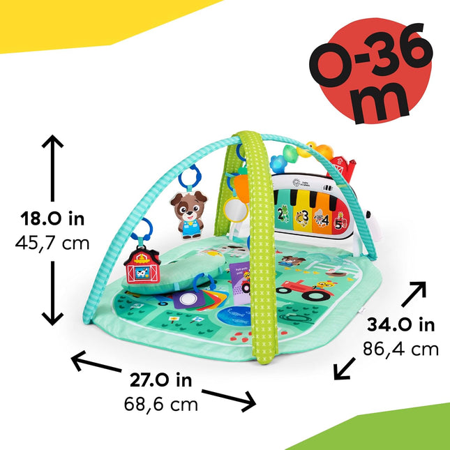Baby Einstein Farm Explorers 4-in-1 Kickin' Tunes Musical Meadow Baby Play Gym