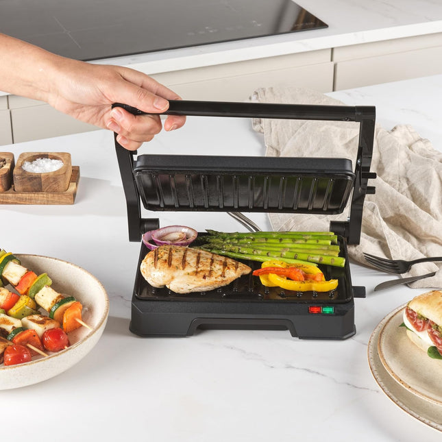 Salter Kuro Health Grill & Panini Maker 850W – Fold-Out Sandwich Press & Steak Grill