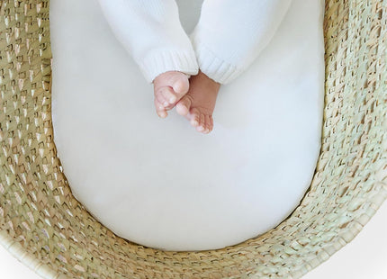 Clair de Lune Moses Basket Fibre Mattress 74 x 28cm | Hypoallergenic Breathable Mattress
