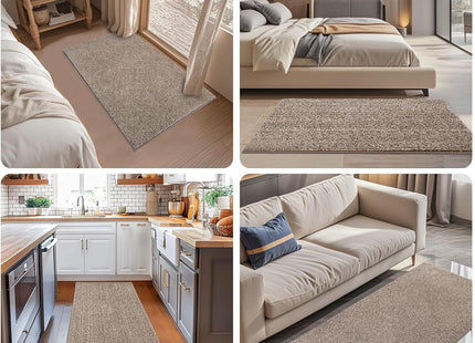 FCSDETAIL Dirt Trapper Runner Door Mat, Machine Washable, 60 x 150cm – Beige