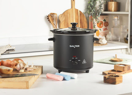 Salter 3.5L Chalkboard Slow Cooker – 3 Heat Settings, Family Size