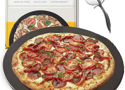Heritage 38cm Ceramic Pizza Stone for Oven & Grill – Non-Stick Baking Stone