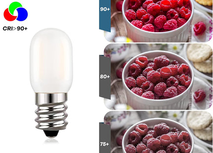 Hcnew E14 T22 LED Bulbs 1W Warm White 2700K Non-Dimmable – 2 Pack