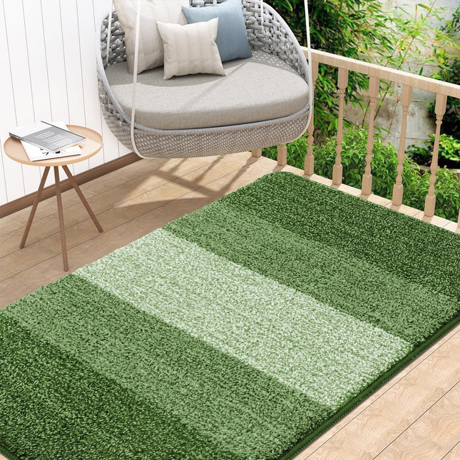 Homaxy Indoor Door Mat 80 x 120cm – Absorbent Non-Slip Dirt Trapper Entrance Rug