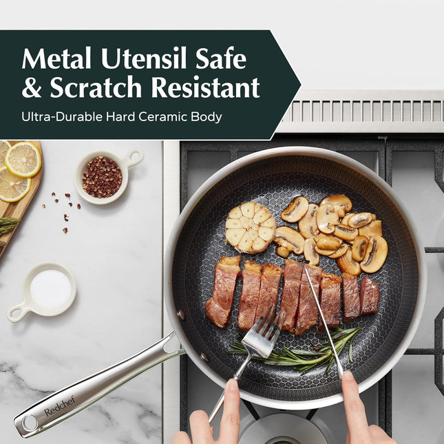 Redchef 28cm Hybrid Ceramic Non-Stick Frying Pan – PFAS-Free