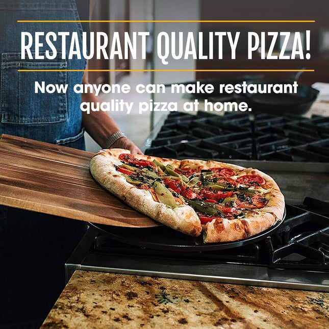 Heritage 38cm Ceramic Pizza Stone for Oven & Grill – Non-Stick Baking Stone