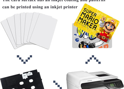 TimesKey Inkjet Printable PVC ID Cards – CR80 Waterproof Cards 100 Pack