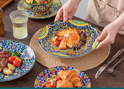 vancasso SIMI 11 Piece Dinnerware Set – Bohemian Porcelain Plates & Bowls